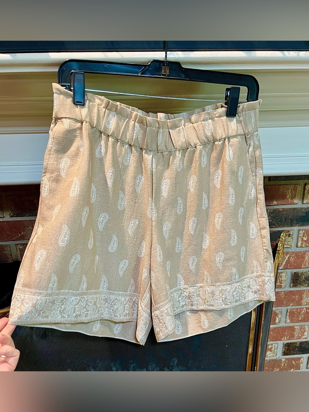 J. Jill sz SP NEW Women's Shorts elastic waist 6.5” Linen & viscose NWTS